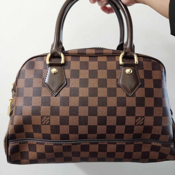 Handbags - Brown checkered bag